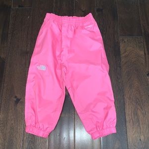 The North Face dry vent rain pants - girls